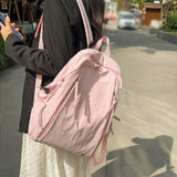 Back-to-School Season Special ins Small Design School Bag for Female College Students, Simple and Versatile High School and Junior High School Students, Lightweight Travel Shoulder Bag