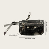 Y2K Crossbody Bag - Shiny Tassel Punk Style Shoulder Bag with Coin Purse and Small Hanging Bag - Suitable for Shopping and Dating