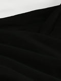 Elegant Sleeveless A-line Off Shoulder Dress - Ruffle Hem Solid Color Spring & Summer Women's Clothing