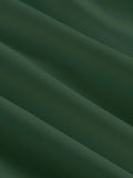Elegant Solid Color Polyester A-Line Dress for Women, All-Season Strapless Shirred Detail, Woven Pendulum Style, Perfect for Adult - Green