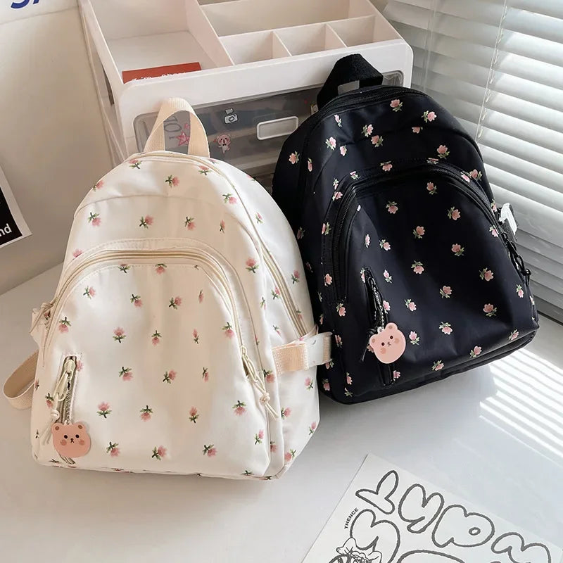 Casual Floral Prints Women Backpack Girls Bookbags Large Capacity Students School Bags Travel Backpack Mochilas