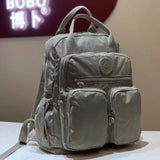 Fashion Woman Backpack Waterproof Nylon Soft Handle Solid Multi-pocket Travel Zipper Feminina School Bags Laptop backpacks