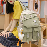 Korean Japanese College Style Modern Girl Backpack Fashion Large Capacity Teenagers Book Bag Waterproof Travelling Bag Schoolbag