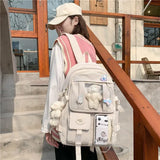 Japanese High School Girls Backpack School Bags For Teenage Girls Multi Pockets New Kawaii Backpack Women Harajuku Cute Mochila