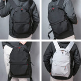 Multifunctional Computer Waterproof Backpack Men Luxury Student School Bags Casual Pleated Backpacks 15.6 Inches Laptop Bag Pack