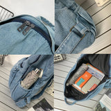 New Female Backpack Fashion Mini Denim Backpacks Woman Students Bags Teen Girl School Bag Youth Women Rucksack Mochila