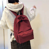 Women's Casual Nylon Backpack Preppy Style School Bags For Teenagers Yellow Travel Bags mochila feminina