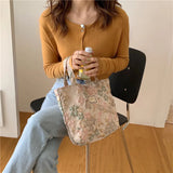 Canvas Shopping Bag Ladies Fashion Eco Friendly Reusable Foldable Small Tote Bag Cotton Fabric New