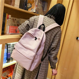 Women's Casual Nylon Backpack Preppy Style School Bags For Teenagers Yellow Travel Bags mochila feminina
