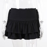 QY21034 Summer new hot girl sexy slim side waist strap skirt female fashion women's short skirt