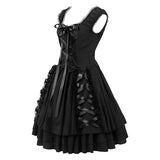 alien invasion dress to impress Plus Size Dark Pleated Tutu Medieval Costume Steampunk Victorian Stage Wear