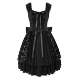 alien invasion dress to impress Plus Size Dark Pleated Tutu Medieval Costume Steampunk Victorian Stage Wear