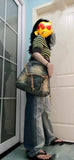 Women Denim Crossbody Bag Vintage Y2k Shoulder Bag Student Grunge Messenger Bag Aesthetic Tassel Shopping Harajuku Tote Handbag