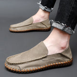 Genuine Leather Men Loafers Cow Leather Casual Shoes For Man Soft Spring Moccasins Plus Size 38-48 Tenis Masculinos