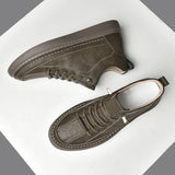 Brand Men's Oxford Shoes Wear-resistant Thick Soled Work Clothes Shoes Men's Genuine Leather Shoes Casual Business Shoes
