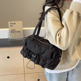 Casual Simple Solid Rectangle Shoulder Bags Versatile Large Capacity Commuting Crossbody Bags for Women Fashion Hot Sale