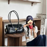 High Street Coffee Shoulder Bags Purse Women Retro Hot Girls Casual Crossbody Bags Handbag Female Autumn Winter Y2k Bag