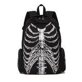 Japanese Harajuku Skull Aesthetic Black Backpacks Personality Fashion Punk Trendy Schoolbags Vintage Y2k Gothic Unisex Back Pack