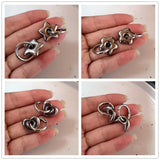 Stainless Steel Star Moon Heart Hoop Earrings For Women Men Punk Hip Hop Earrings Trend Y2K Fashion Jewelry Ear Accessories