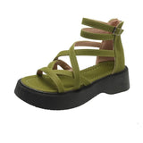Summer Rome Sandals Flats Platform Women Shoes  Trend Casual Thick Cozy Walking Ladies Shoes Fashion Women Sandals Mujer
