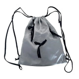 Silk Drawstring Backpack Strap Design Winter Korean Fashion Backpacks Lady Big Back Pack