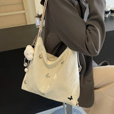 Pu Zipper Shoulder Bags Solid New Backpacks Women's Bags on Sale 2024 Interior Compartment Sewing Thread Crossbody Bags