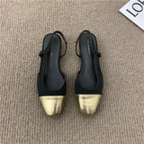 High Heel Sandal for Women Suit Female Beige Bow Shoes Summer Med High-heeled Fashion Black Comfort Retro Girls Medium Clos