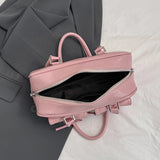 Double Pockets Bow Design Small Shoulder Bags for Women Korean Fashion Trend Underarm Bag Lady Y2K Handbags and Purses