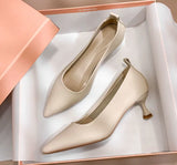 Pointed Toe Ladies Summer Footwear With Medium Heels Moccasins Shoes For Women Stilito Chic Elegant And Low Price Non Slip
