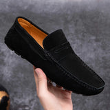 Italian Desgin Men Casual Shoes Summer Genuine Leather Men Loafers Moccasins Slip On Men's Flats Breathable Male Driving Shoes