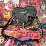 Y2K Subculture Women's Bag Trend Punk Gothic Cross Heart Shaped Crossbody Shoulder Bags Female Harajuku Bolso Mujer