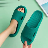 Women's Slippers And Ladies Sandals Slides Bedroom Summer Flat Shoes Bathroom On Beach F With Stylish Waterproof Shoe