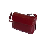 Retro Red Lacquer Leather Small Square Bag New Summer High Quality Ladies Crossbody Bag Luxury Elegant Trend Shoulder Bag