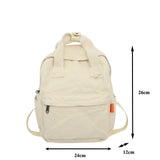 Y2K Bags For Women Soild Canvas Backpacks Shoulders Bag Female Travel Knapsack Korean Packbag Vintage Rucksack Book Mochila