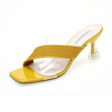 Transparent Open Toe Sandals Summer Woman Slippers Sexy Clear Outside Heeled Shoes for Women Slides W B Unique Shoe F Sale