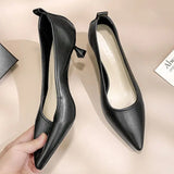 Pointed Toe Ladies Summer Footwear With Medium Heels Moccasins Shoes For Women Stilito Chic Elegant And Low Price Non Slip