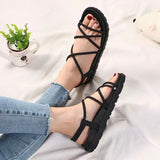 Women's Sandals Outdoor Open Toe Strappy Ladies Shoes Platform Sabot Red Daily Vip Wholesale Sandal Premium And Low Price