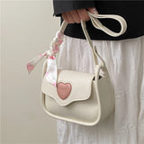 New Design Sling Bag Women Korean Style Cute Shoulder Bag Soft Leather Crossbody Bag Underarm Bag