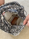 Small Sequin Underarm Bags for Women Luxury Designer Korean Fashion Party Handbags Trend Shoulder Bag