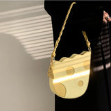 Fashion Lovely Cheese Shape Women Shoulder Bag Yellow Pu Leather Girls Underarm Bags Female High Quality Cute Purse Handbags