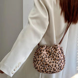 Casual Leopard Print Women's Crossbody Bags Fashion Ladies Small Shoulder Bag Lightweight Commuter Female Coin Purse Handbags