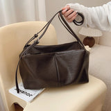 Zipper Soft Pu Interior Zipper Pocket Shoulder Bags Fashion Design High Quality Bags for Women Casual Women's Handbags