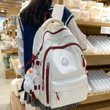 Large Female Cute College Backpack Girl Travel Book Backpack Nylon Fashion Ladies Leisure Bag Women Laptop Men School Bags