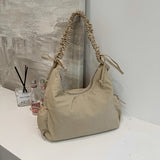 Fashion Large Capacity Nylon Bag Trend Versatile Style Leisure New Women's Shoulder Bags Concise Sewing Thread Tote Bags