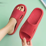 Women's Slippers And Ladies Sandals Slides Bedroom Summer Flat Shoes Bathroom On Beach F With Stylish Waterproof Shoe