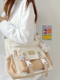 Bag Female College Student Carrying Bag Girl Large Capacity One Shoulder Versatile Crossbody Bag