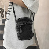 Sewing Thread Women's Shoulder Bag New Women's Crossbody Bag Mobile Phone Bag Hot Selling Design Mini Denim