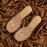 Soft Slides Clear Shoes for Women Transparent Sandals Summer Heeled Outside Woman Slippers Pvc Eva Designer Original Casual