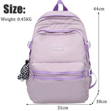 New Female Male Big BookBag Girl Boy Laptop College Backpack Lady Men Travel Leisure Student Packet Women Nylon School Bags