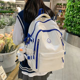 Large Female Cute College Backpack Girl Travel Book Backpack Nylon Fashion Ladies Leisure Bag Women Laptop Men School Bags